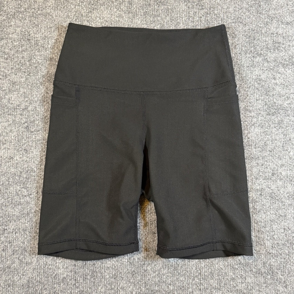 Danskin Women's Bike Shorts Black Size Small Side Pockets Stretch
